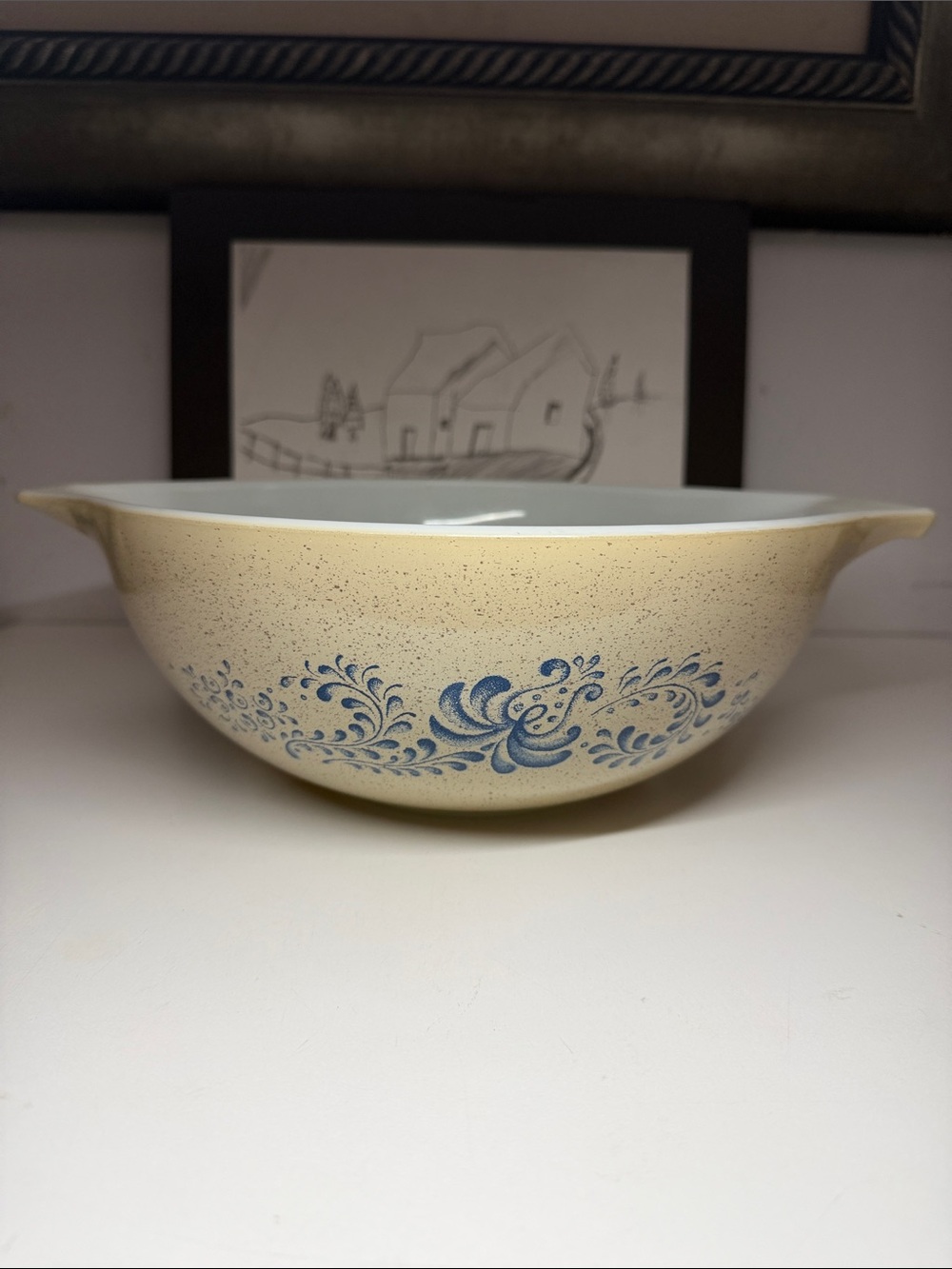 Vtg Pyrex Homestead Cinderella Mixing Bowl ( 444/ 4 Qt )